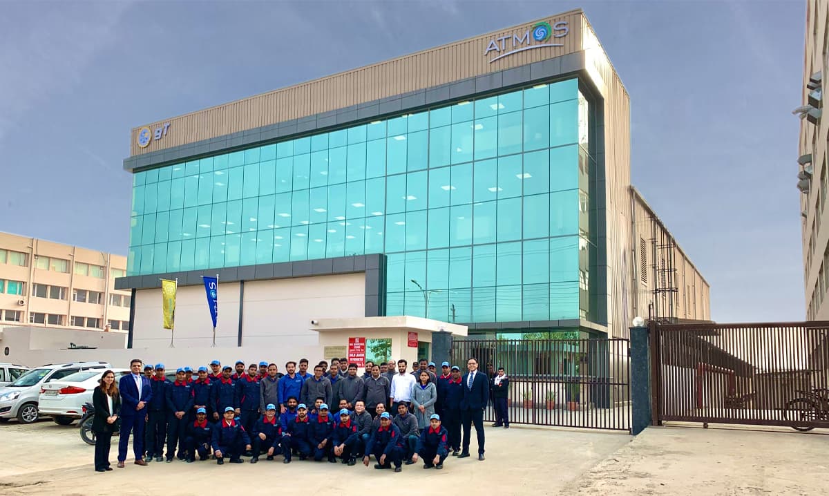ATMOS industrial cooling unit installed for severe-duty operation